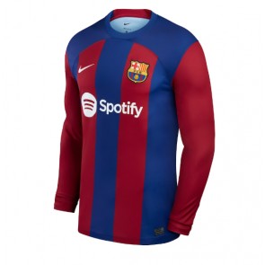 Lacne Muži Futbalové dres Barcelona 2023-24 Dlhy Rukáv - Domáci